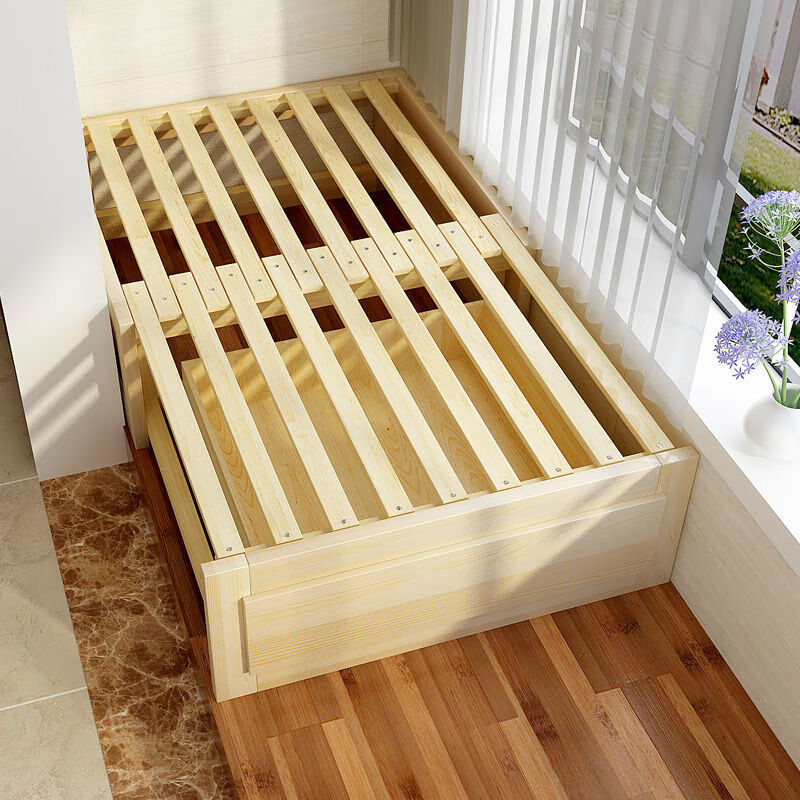 这是借用飘窗的抽拉床尺寸长宽高都可以定制伸缩灵活。(图1)